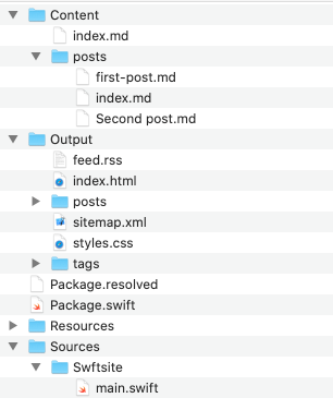 Swift Site Folder
